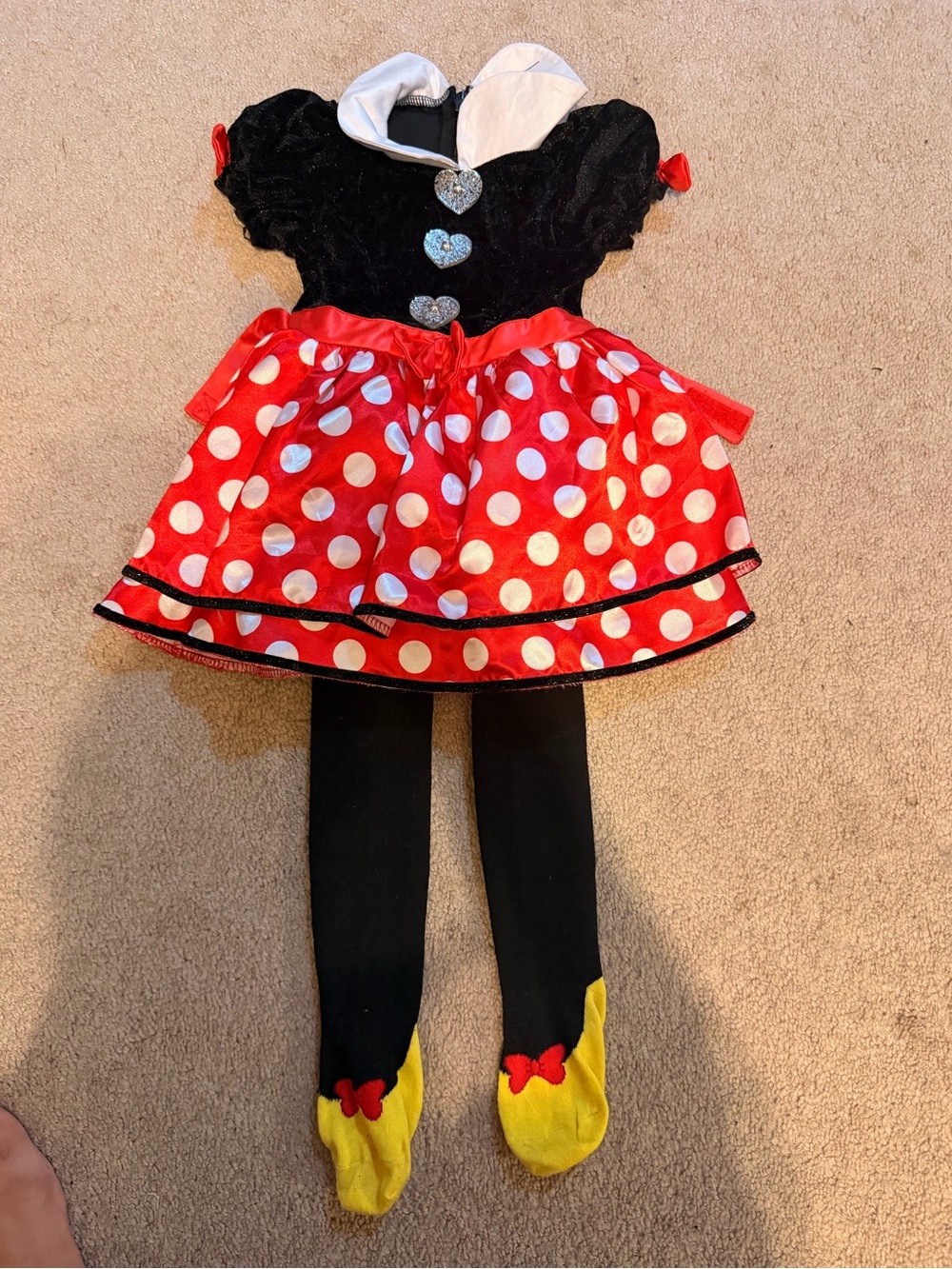 Spirit Disney Minnie Mouse Infant Dress & Headband Set - Red, White, Black - Picture 4 of 6